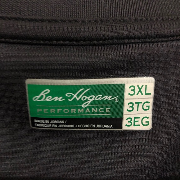 Ben Hogan Men’s Gray Performance Polo 3XL - Picture 3 of 6